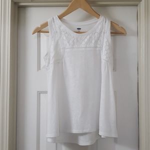 Old Navy Girls White Tank Top